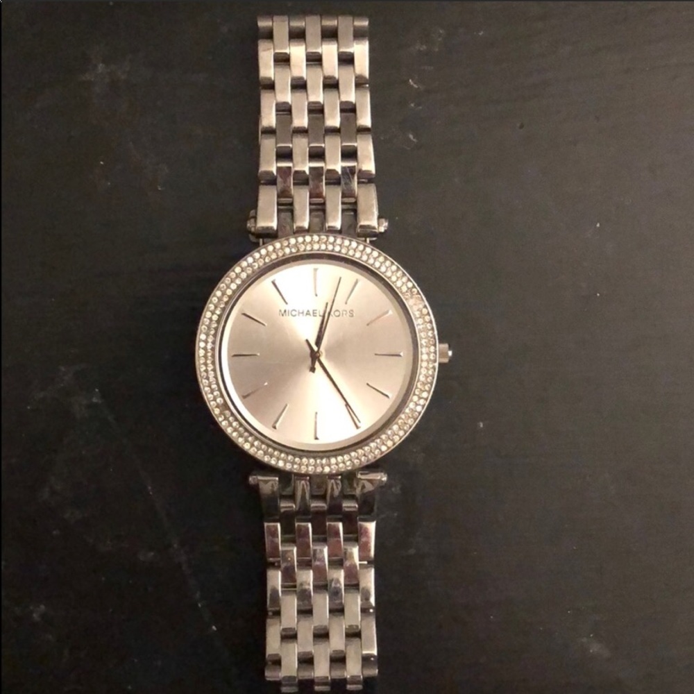 Silver MK watch